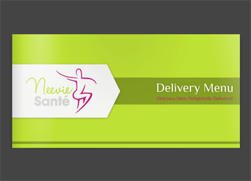 Delivery menu design for Neevie Sante
